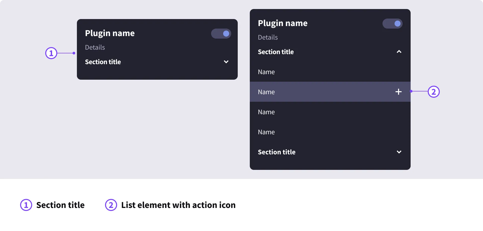 accordion list example